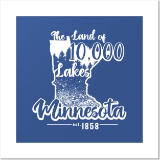 Minnesota The Land of 10,000 Lakes Posters and Art